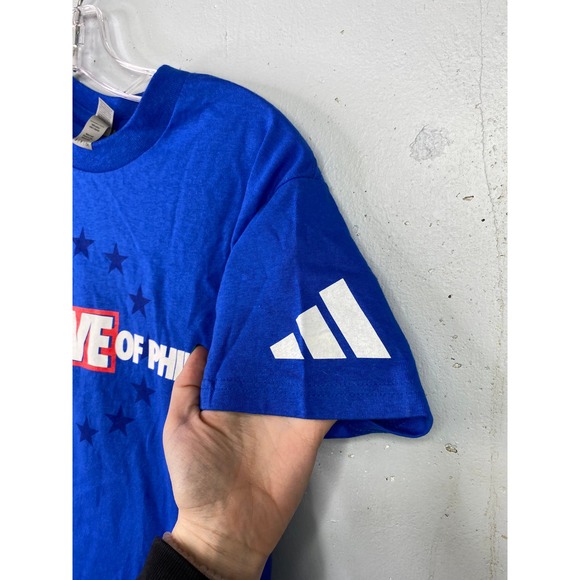 PHILADELPHIA SIXERS 2023‎ FOR THE LOVE PLAYOFF T-SHIRT, Sz S - Picture 2 of 4